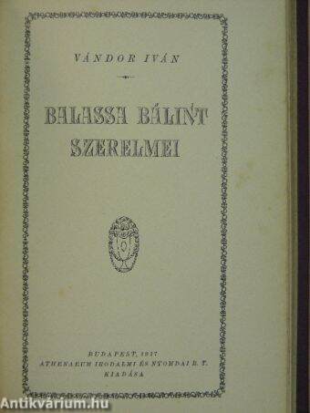 Liselotte/Balassa Bálint szerelmei