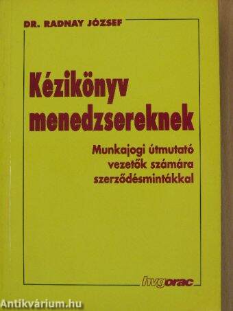 Kézikönyv menedzsereknek