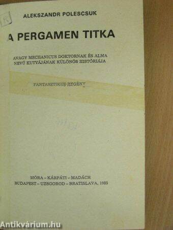 A pergamen titka