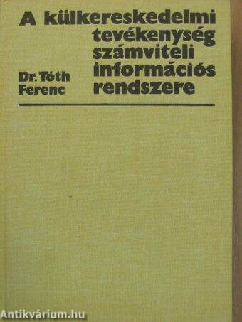 A külkereskedelmi tevékenység számviteli információs rendszere