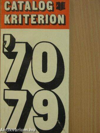 Kriterion katalógus 1970-1979