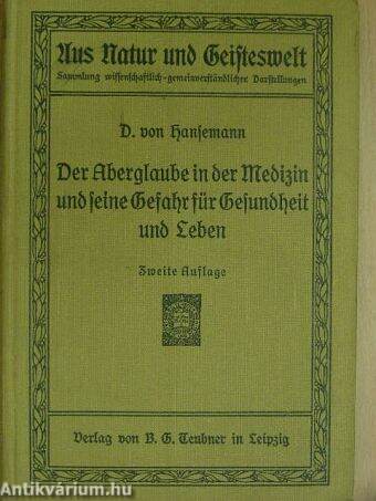 Der Aberglaube in der Medizin und seine Gefahr für Gesundheit und Leben (gótbetűs)