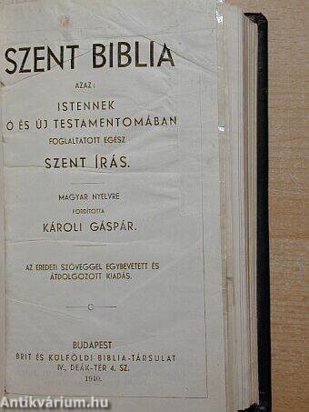 Szent Biblia