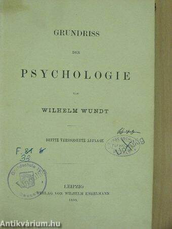 Grundriss der Psychologie