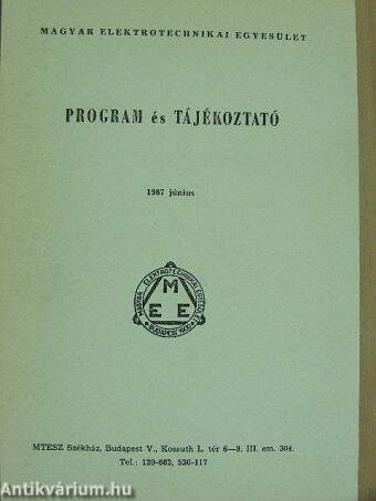 Program és tájékoztató 1987. június