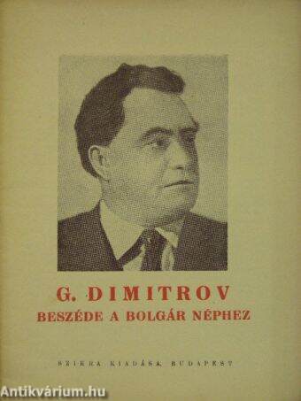 G. Dimitrov beszéde a bolgár néphez