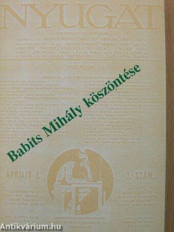 Babits Mihály köszöntése (minikönyv)