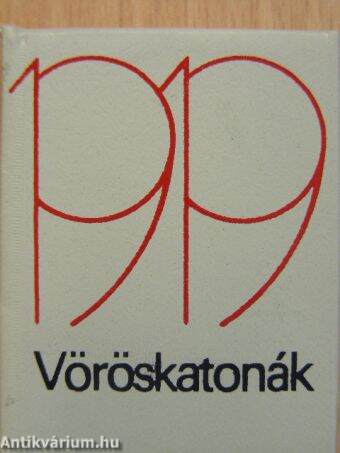 Vöröskatonák 1919 (minikönyv) (számozott)