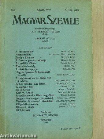 Magyar Szemle 1940. december