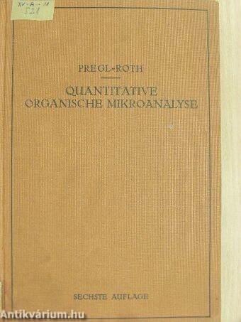 Quantitative organische Mikroanalyse