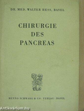 Chirurgie des Pancreas