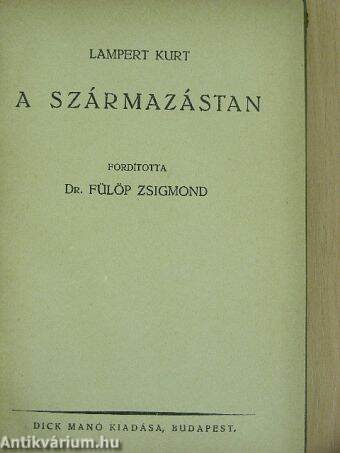 A származástan