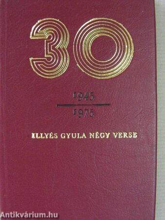 Illyés Gyula négy verse (minikönyv)