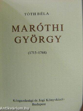 Maróthi György (minikönyv) (számozott)