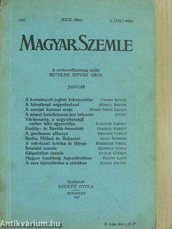 Magyar Szemle 1937. január