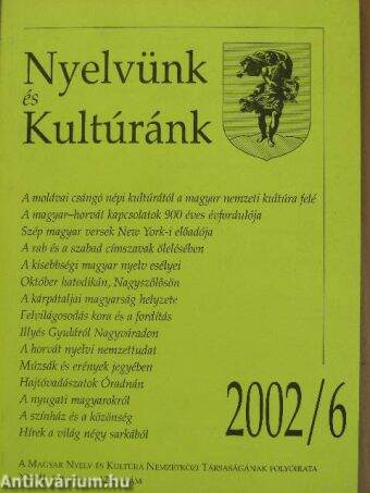 Nyelvünk és Kultúránk 2002/6.