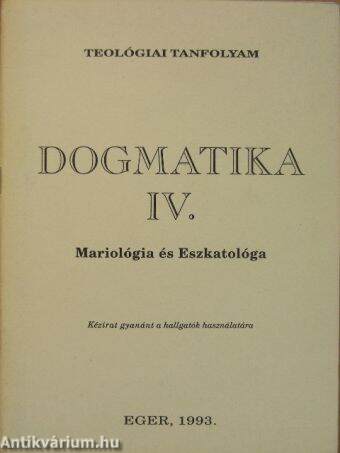 Dogmatika IV.