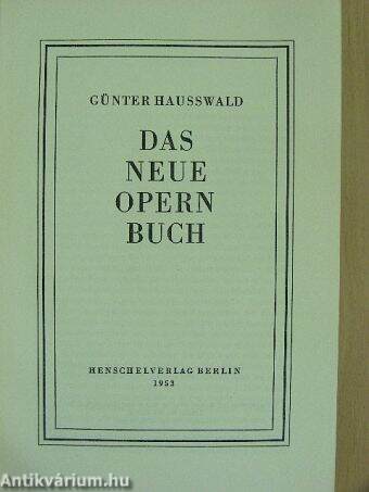 Das Neue Opernbuch