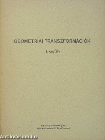 Geometriai transzformációk I.