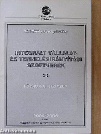 Integrált vállalat- és termelésirányítási szoftverek