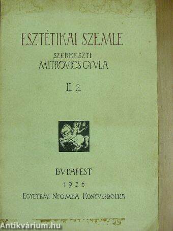 Esztétikai Szemle 1936. II. 2.