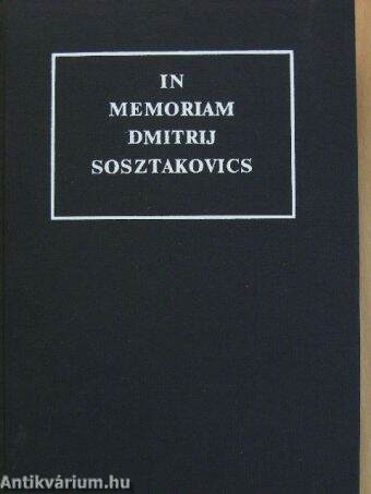 In memoriam Dmitrij Sosztakovics