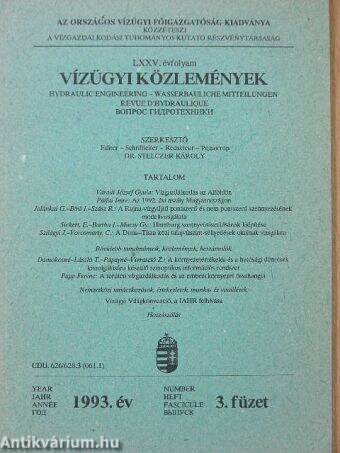 Vízügyi Közlemények 1993/3.