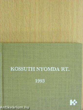 Kossuth Nyomda Rt. kis albuma 1993. (minikönyv)