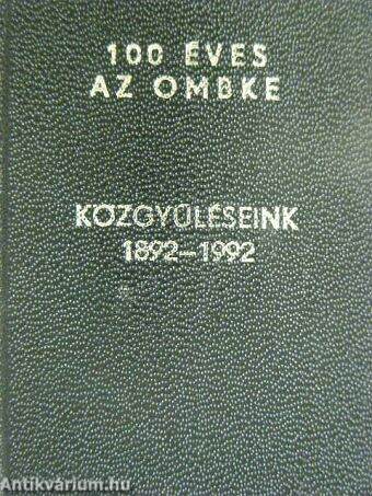 Közgyűléseink 1892-1992 (minikönyv)