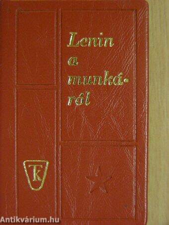 Lenin a munkáról (minikönyv) (számozott)