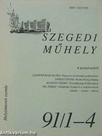 Szegedi Műhely 1991/1-4.