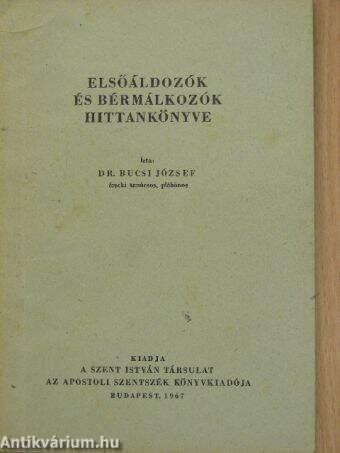 Elsőáldozók és bérmálkozók hittankönyve