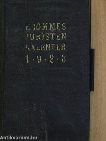 Frommes Juristen-kalender für das Jahr 1928