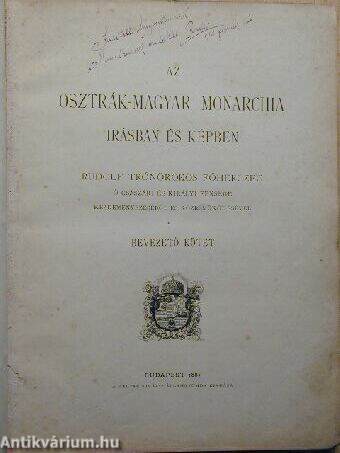 Az Osztrák-Magyar Monarchia irásban és képben - Bevezető kötet
