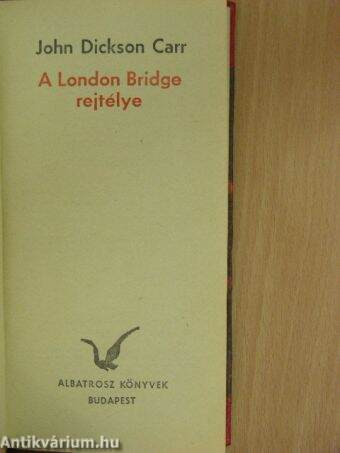 A London Bridge rejtélye