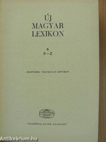 Új magyar lexikon 6. (töredék)