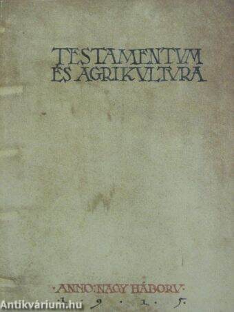 Testamentum és agrikultura