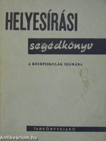 Helyesírási segédkönyv