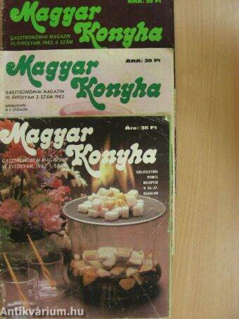 Magyar Konyha 1982. (nem teljes évfolyam)