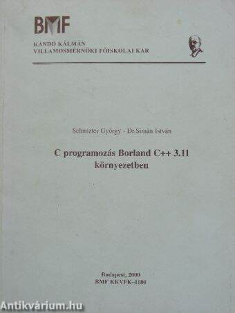 C programozás Borland C++ 3.11 környezetben