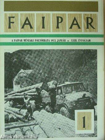 Faipar 1973. (nem teljes évfolyam)