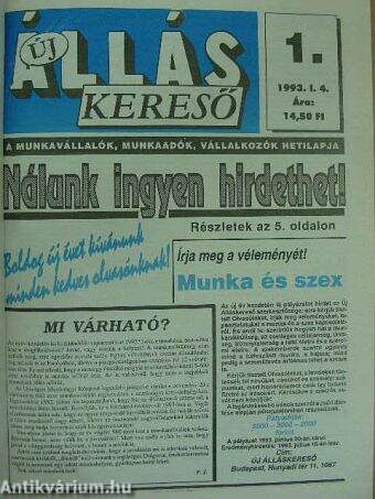 Új Álláskereső 1993. január-december