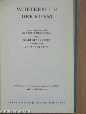 Wörterbuch der Kunst