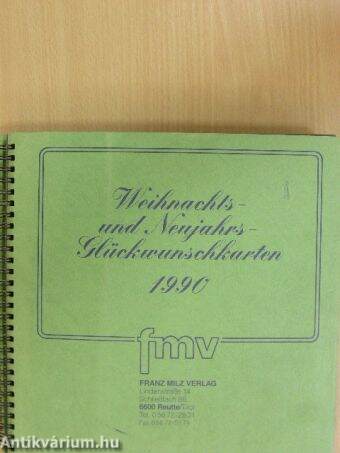 Weihnachts - und Neujahrs - Glückwunschkarten 1990.