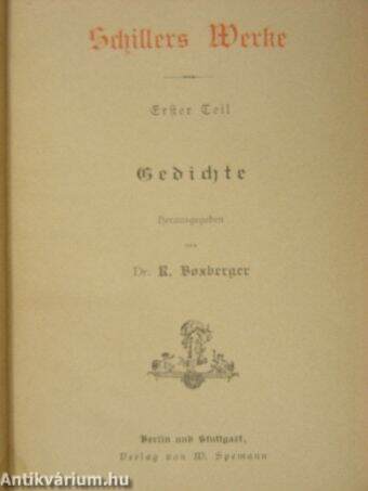 Schillers Werke 1-16. (gótbetűs)