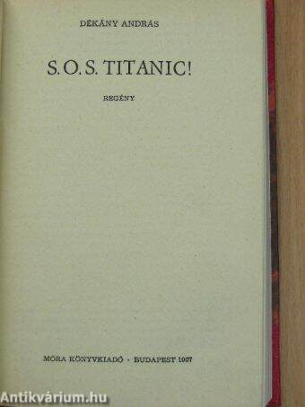 S. O. S. Titanic!