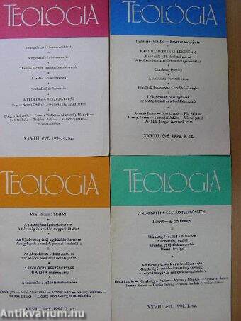 Teológia 1994/1-4.