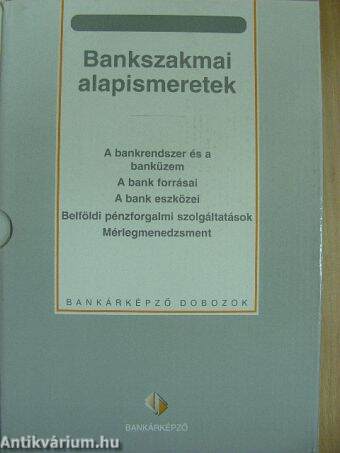 Bankszakmai alapismeretek I-V./Gyakorlati útmutató/Munkafüzet/Tesztfüzet