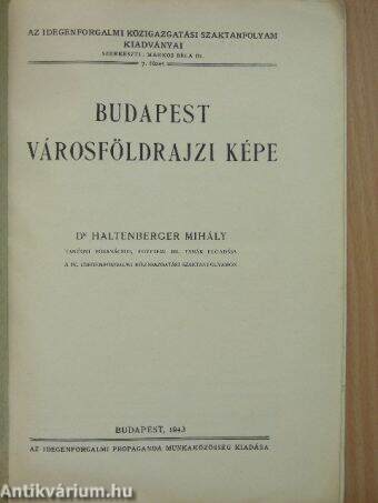 Budapest városföldrajzi képe