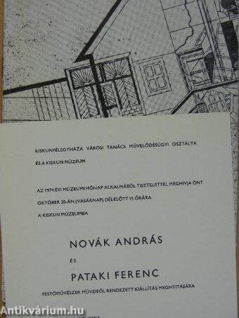 Novák András és Pataki Ferenc festőművészek műveiből rendezett kiállítás